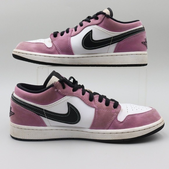 Air Jordan 1 Low SE Men's Size 9.5 Light Purple Violet, Black CK3022-503 - Picture 4 of 10